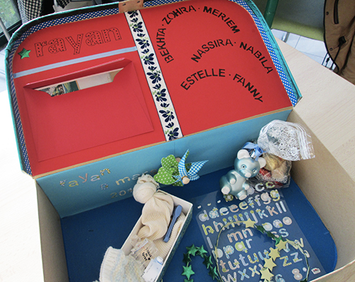 Le Nid maternel, création de boîtes de souvenirs